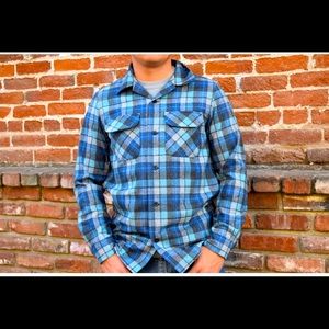 PENDULUM - cool blue long sleve button up  on